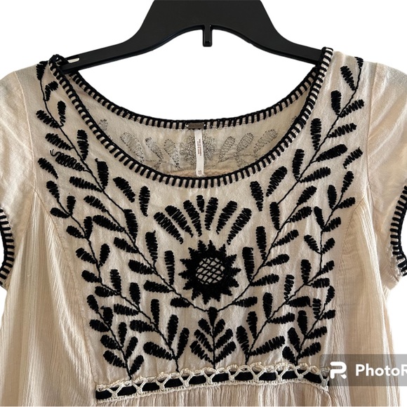 Free People Embroidered high-low Tunic Dress - Picture 3 of 6